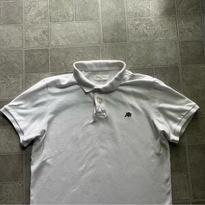 White Aeropostale Polo Shirt Large